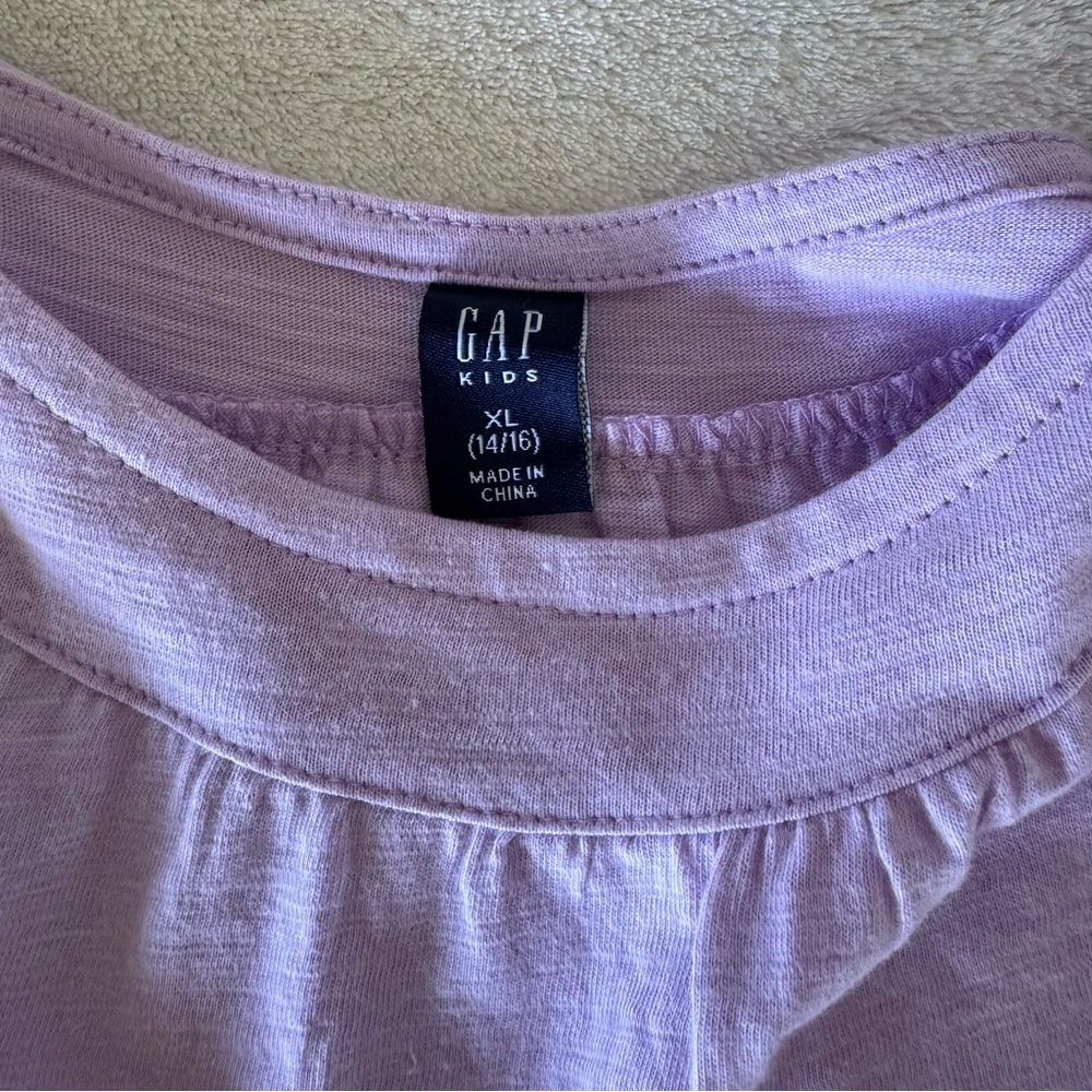 GAP Lilac Flutter-Sleeve T-Shirt - Picture 4 of 4
